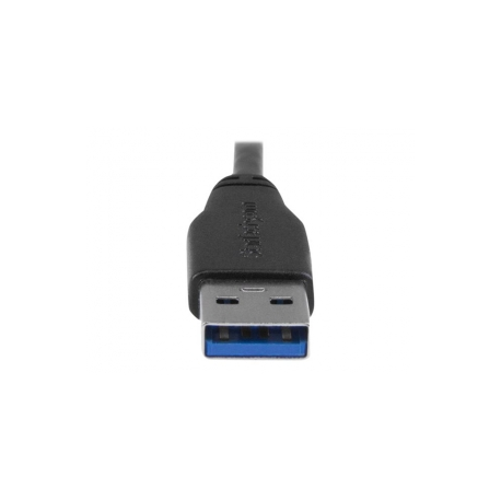 StarTech.com 1m 3 ft Slim Micro USB 3.0 Cable M / M - Right-Angle Micro-USB - USB 3.0 A to Micro B - Angled Micro USB - USB 3.1 Gen 1 5Gbps (USB3AU1MRS) - USB cable - Micro-USB Type B (M) to USB Type A (M) - USB 3.0 - 1 m - right-angled connector - black - for P / N: HB30A4AIB, HB30AM4AB, HB30C4AIB, HB31C2A2CME, HB31C3A1CME, HB31C4AB - 1