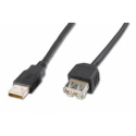 ASSMANN - USB extension cable - USB (F) to USB (F) - USB 2.0 - 1.8 m - molded - black