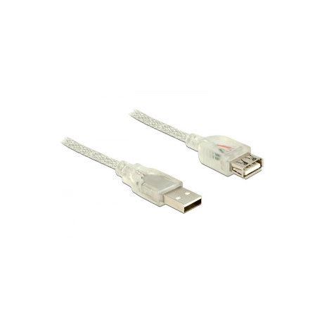 DeLOCK - USB extension cable - USB (F) to USB (M) - USB 2.0 - 3 m - transparent - 0