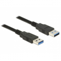 Delock - USB cable - USB Type A (M) to USB Type A (M) - USB 3.0 - 1 m - black