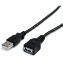 StarTech.com 10 ft Black USB 2.0 Extension Cable A to A - 10ft USB 2.0 Extension Cable - 10ft USB male female Cable (USBEXTAA10BK) - USB extension cable - USB (M) to USB (F) - USB 2.0 - 3 m - black - for P / N: 35FCREADBK3, ICUSB2321F, ICUSB232PRO, ICUSB232V2, LTUB1MBK, MSDREADU2OTG, UUSBOTG