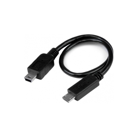 Startech 8IN MICRO TO MINI USB OTG CABL (StarTech.com 20cm USB OTG Kabel - Micro USB auf Mini USB - St/St - USB OTG Adapterkabel