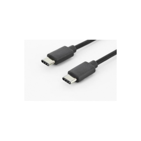ASSMANN - USB cable - USB-C (M) to USB-C (M) - USB 2.0 - 1.8 m - molded - black - 0