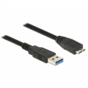 Delock - USB cable - USB Type A (M) to Micro-USB Type B (M) - USB 3.0 - 1.5 m - black