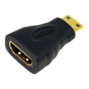 StarTech.com Mini HDMI to HDMI Adapter, 4K High Speed HDMI Adapter, 4K 30Hz Ultra HD High Speed HDMI Adapter, HDMI 1.4, Gold Plated Connectors, UHD Mini HDMI Adapter 4K, Black - Mini HDMI to HDMI Converter - HDMI adapter - HDMI female to mini HDMI male - black