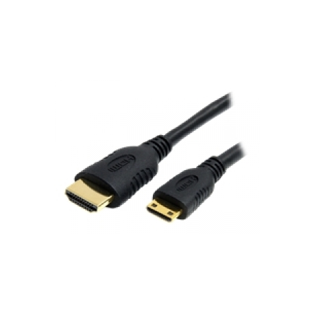 StarTech.com 2m High Speed HDMI Cable with Ethernet HDMI to HDMI Mini - HDMI cable with Ethernet - HDMI male to mini HDMI male - 2 m - shielded - black - 0