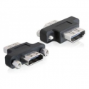 Delock - HDMI coupler - HDMI female to HDMI female - 180° rotating connector