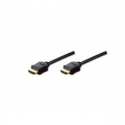 ASSMANN HDMI High Speed - HDMI cable with Ethernet - HDMI male to HDMI male - 2 m - double shielded - black