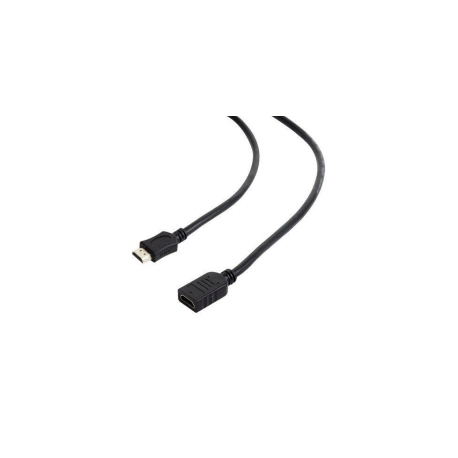 Gembird CC-HDMI4X-6 - HDMI extension cable with Ethernet - HDMI female to HDMI male - 1.8 m - shielded - black - 0