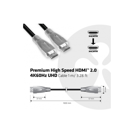 Club 3D CAC-1311 - HDMI cable - HDMI male to HDMI male - 1 m - 4K support - 5