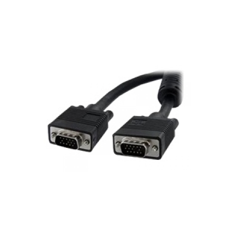 StarTech.com 5m Coax High Resolution Monitor VGA Video Cable HD15 M / M - VGA cable - HD-15 (VGA) (M) to HD-15 (VGA) (M) - 5 m - molded - black - 0