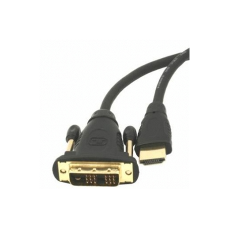 Gembird CC-HDMI-DVI-15 - Video cable - HDMI  /  DVI - 19 pin HDMI (M) - DVI (M) - 4.5 m - 0