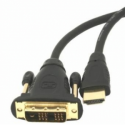 Gembird CC-HDMI-DVI-10 - Adapter cable - DVI male to HDMI male - 3 m