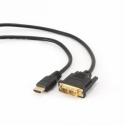 Cablexpert CC-HDMI-DVI-0.5M - Adapter cable - DVI-D male to HDMI male - 50 cm - shielded - black