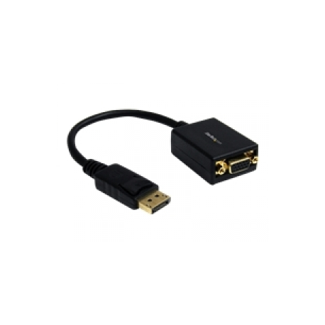 Startech .com DisplayPort to VGA Video Adapter Converter - Display adapter - DisplayPort (M) - HD-15 (F) - 36 cm - latched - bla