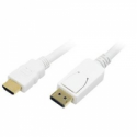 LogiLink - Adapter cable - DisplayPort male to HDMI male - 2 m - white