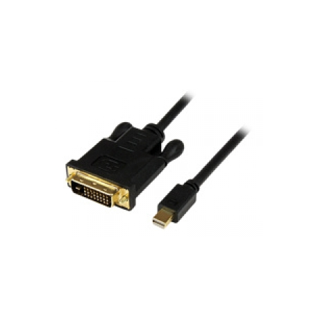 StarTech.com 6 ft Mini DisplayPort to DVI Cable - M / M - MDP to DVI Cable - MiniDP to DVI - Mini DP to DVI Converter (MDP2DVIMM6) - DisplayPort cable - Mini DisplayPort (M) to DVI-D (M) - 1.8 m - black - 0