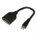 StarTech.com 6in Mini DisplayPort to DisplayPort Video Cable Adapter (MDP2DPMF6IN) - DisplayPort cable - Mini DisplayPort (M) to DisplayPort (F) - 15.2 cm - black - for P / N: CDP2DP141MB, CDP2DP146B, CDP2DPMM1MB, CDP2DPMM6B, DISPLPORT15L, DISPLPORT3L