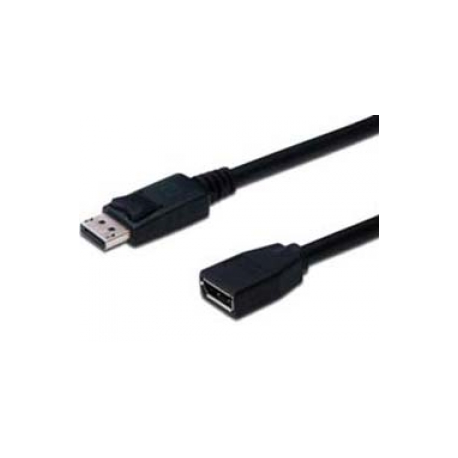 ASSMANN - DisplayPort extension cable - DisplayPort (M) to DisplayPort (F) - 2 m - molded - black - 0