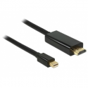 Delock - Adapter cable - Mini DisplayPort male to HDMI male - 3 m - black