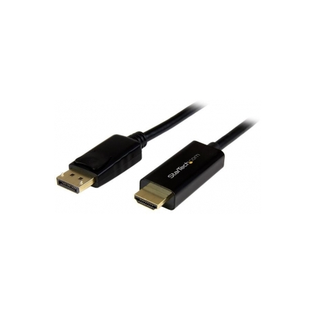 StarTech.com 3 m (10 ft.) DisplayPort to HDMI Adapter Cable - 4K 30Hz DP to HDMI Converter Cable - Computer Monitor Cable (DP2HDMM3MB) - Adapter cable - DisplayPort male to HDMI male - 3 m - 4K support - 5