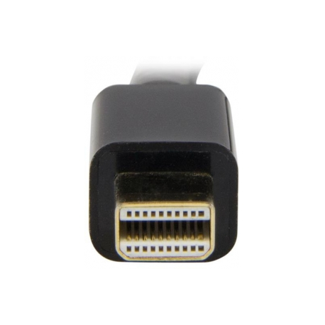 StarTech.com Mini DisplayPort to HDMI Adapter Cable - mDP to HDMI Adapter with Built-in Cable - Black - 5 m (15 ft.) - Ultra HD 4K 30Hz (MDP2HDMM5MB) - Adapter cable - Mini DisplayPort male to HDMI male - 5 m - black - 4K support - 2
