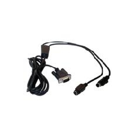 Cable, RS-232, 9P, Female, Coiled, CAB-362, External Power, 6 ft.