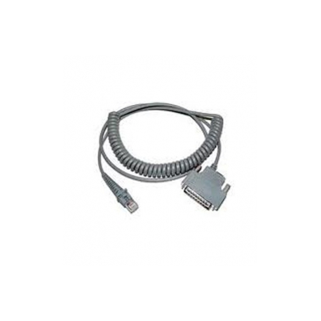 Datalogic CAB-364 - Serial cable - DB-25 (M) - coiled - for Catcher D511, D531; Gryphon 2D; Heron D110, D140, D150; Lynx Bluetooth BT432; Touch 65, 90 - 0