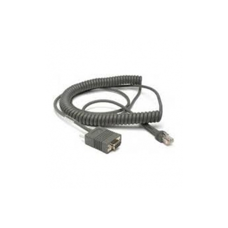 Cable, RS-232, 9P, Female, Coiled, CAB-408 (Power available on pin 9 of the connector or through external power supply), 6 ft.