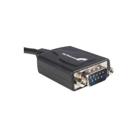 StarTech.com 1 ft USB to RS232 Serial DB9 Adapter Cable with COM Retention - Serial adapter - USB - RS-232 - black - 2