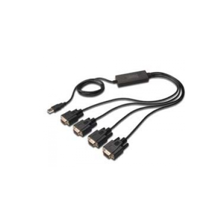 DIGITUS DA-70159 - Serial adapter - USB - RS-232 x 4 - 0