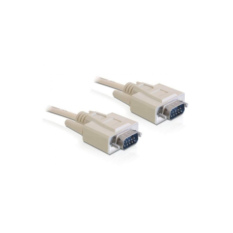 DeLOCK - Serial cable - DB-9 (M) to DB-9 (M) - 2 m - beige - China - 0