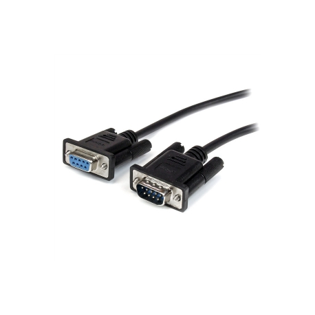 StarTech.com 2m Black Straight Through DB9 RS232 Serial Cable - DB9 RS232 Serial Extension Cable - Male to Female Cable (MXT1002MBK) - Serial extension cable - DB-9 (M) to DB-9 (F) - 2 m - black - for P / N: 1P3FPC-USB-SERIAL, IC232TTL, ICUSB2324I, ICUSB232D, ICUSB232V2, SV1108IPPWGB - 3