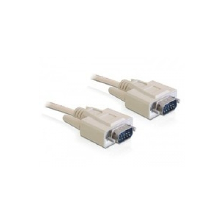 DeLOCK - Serial cable - DB-9 (M) to DB-9 (M) - 10 m - beige - China - 0