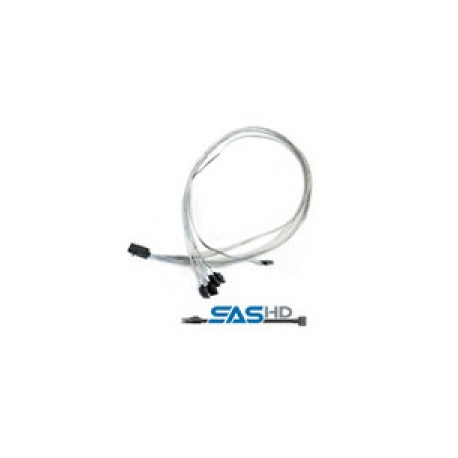 Microchip Adaptec - SAS internal cable - with Sidebands - SAS 6Gbit / s - 4-Lane - SATA (F) to 4 x Mini SAS HD (SFF-8643) (M) - 80 cm - 0