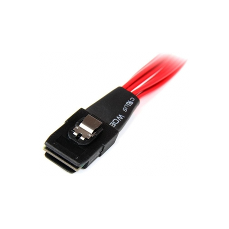 StarTech.com 50cm Internal Serial Attached SCSI Mini SAS Cable - SFF8087 to 4x SFF8482 - Internal Mini SAS Cable (SAS808782P50) - SAS internal cable - SAS 6Gbit / s - 36 pin 4i Mini MultiLane (P) to SATA power, 29 pin internal SAS (SFF-8482) - 50 cm - red - 1
