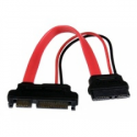 StarTech.com 6in Slimline SATA to SATA Adapter with Power - Slim SATA (F) to SATA (M) - Slimline Serial ATA to SATA (SLSATAADAP6) - SATA adapter - Serial ATA 150 / 300 / 600 - Slimline SATA (F) to SATA combo (M) - red