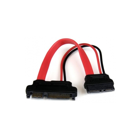 StarTech.com 6in Slimline SATA to SATA Adapter with Power - Slim SATA (F) to SATA (M) - Slimline Serial ATA to SATA (SLSATAADAP6) - SATA adapter - Serial ATA 150 / 300 / 600 - Slimline SATA (F) to SATA combo (M) - red - 3