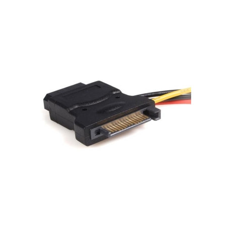 StarTech.com SATA to LP4 Power Cable Adapter with 2 Additional LP4 - Power adapter - 4 pin internal power (F) to SATA power (M) - 5.9 in - black - LP4SATAFM2L - Power adapter - 4 PIN internal power (F) to SATA power (M) - 15 cm - black - for P / N: S25SLOTR, SATSASBP425 - 1