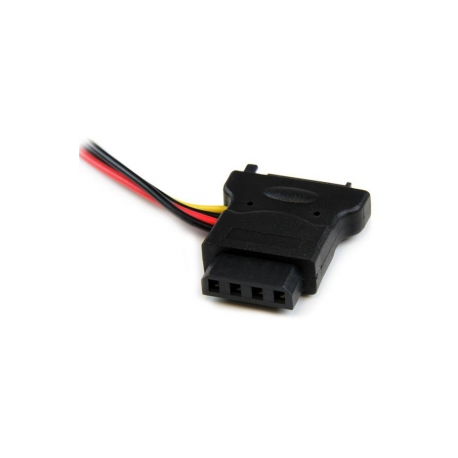 StarTech.com SATA to LP4 Power Cable Adapter with 2 Additional LP4 - Power adapter - 4 pin internal power (F) to SATA power (M) - 5.9 in - black - LP4SATAFM2L - Power adapter - 4 PIN internal power (F) to SATA power (M) - 15 cm - black - for P / N: S25SLOTR, SATSASBP425 - 3