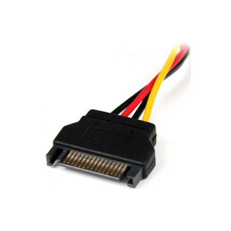 StarTech.com 6in SATA to LP4 Power Cable Adapter - F / M - Power adapter - SATA power (M) to 4 pin internal power (F) - 5.9 in - black - LP4SATAFM6IN - Power adapter - SATA power (M) to 4 PIN internal power (F) - 15 cm - black - for P / N: 25S22M2NGFFR, HSB225S3R, S322M225R, SAT2M2NGFF25, SAT32MSAT257, SATSASBP425 - 4