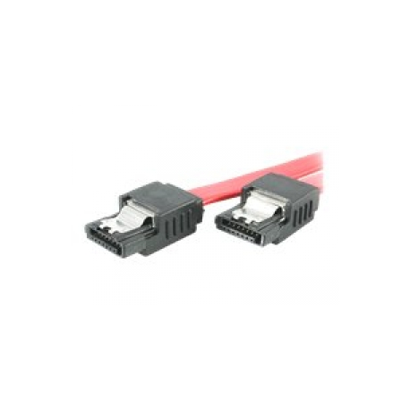 StarTech.com Latching SATA Cable - SATA cable - Serial ATA 150 / 300 / 600 - SATA (R) to SATA (R) - 15 cm - latched - red - for P / N: 10P6G-PCIE-SATA-CARD, 2P6G-PCIE-SATA-CARD, 4P6G-PCIE-SATA-CARD, 6P6G-PCIE-SATA-CARD - 0