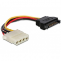 Cablexpert CC-SATA-PS-M - Power adapter - SATA power (M) to 4 PIN internal power (F) - 15 cm