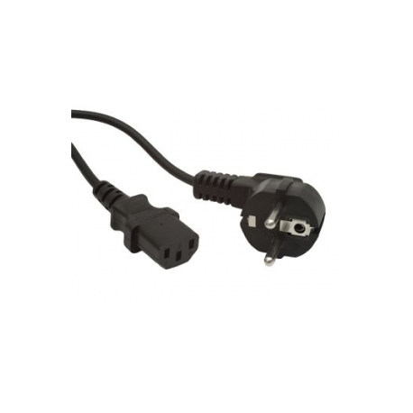 Gembird PC-186-VDE - Power cable - CEE 7 / 7 (M) angled to IEC 60320 C13 straight - 16 A - 5 m - molded - black - Germany - 0