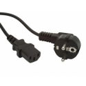 Gembird PC-186-VDE-3M - Power cable - CEE 7 / 7 (M) angled to IEC 60320 C13 straight - 10 A - 3 m - molded - black