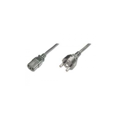 ASSMANN - Power cable - CEE 7 / 7 (M) to IEC 60320 C13 - AC 250 V - 1.2 m - molded - black - Germany - 0