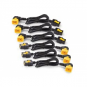 APC - Power cable - IEC 60320 C19 to IEC 60320 C20 - 16 A - 1.22 m - 90° connector, latched - black - for P / N: SMT2200I-AR, SMT2200R2I-AR, SMT3000I-AR, SMT3000R2I-AR, SRT1500XLI, SRT2200XLI-KR
