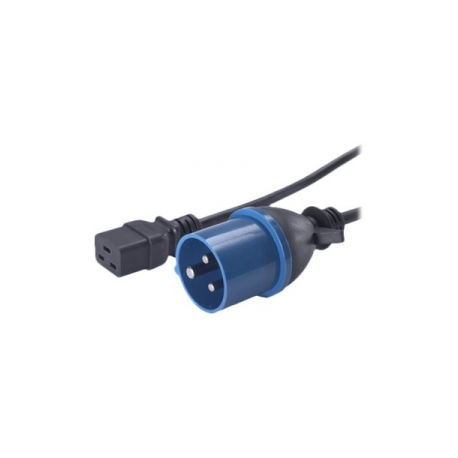 APC - Power cable - IEC 60320 C19 to IEC 60309 (M) - 2.4 m - black - for P / N: SMT2200I-AR, SMT2200R2I-AR, SMT3000I-AR, SMT3000R2I-AR, SRT1500XLI, SRT2200XLI-KR - 2