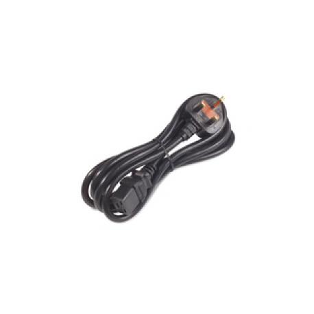 APC - Power cable - IEC 60320 C19 to BS 1363A (M) - 2.44 m - black - for P/N: SMT2200I-AR, SMT2200R2I-AR, SMT3000I-AR, SMT3000R2I-AR, SMX3000HVTUS, SRT10RMXLIX806 - 0