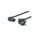 ASSMANN - Power cable - IEC 60320 C13 to CEE 7 / 7 (M) - AC 250 V - 1.8 m - 90° connector, molded - black - Europe